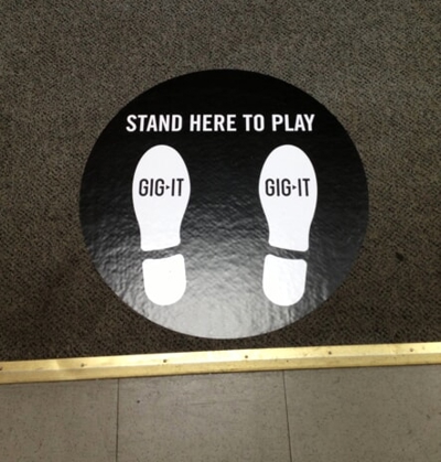 Custom floor graphics Photo